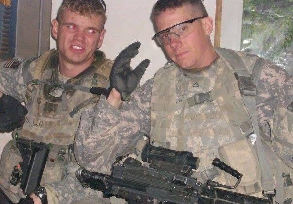 Tyler Dunn (right), Iraq, 2009